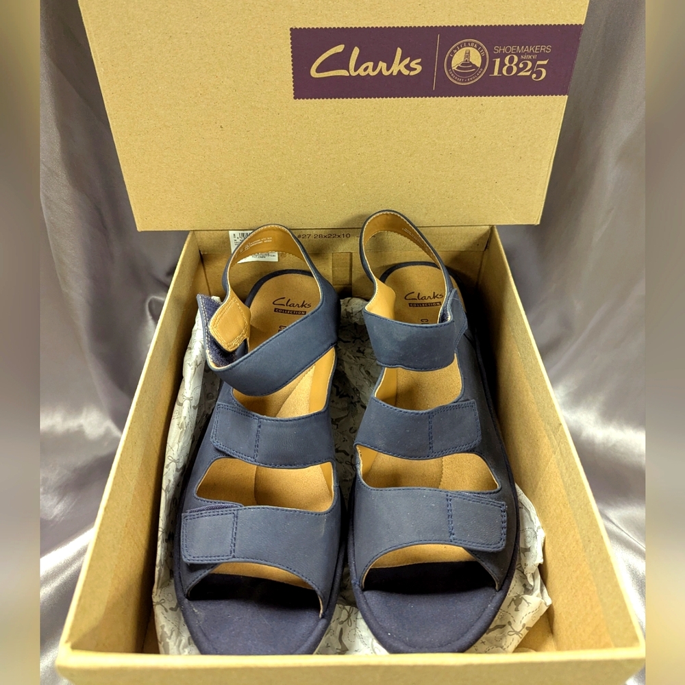 Clarks Velcro Platform Sandals